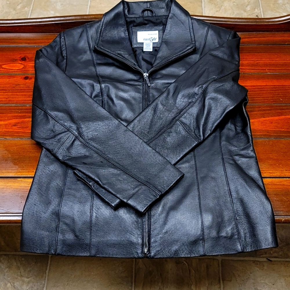 East 5th Leather coat